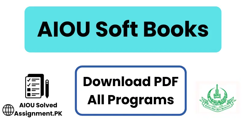 How to Download AIOU Soft Books PDF All Programs